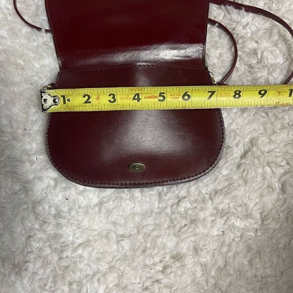 Raffaella Vintage leather Burgundy small crossbody bag - Picture 5 of 6